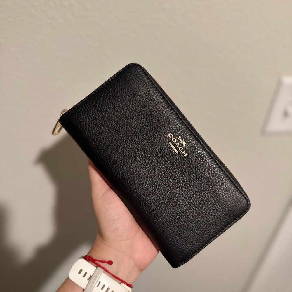 Coach Black Leather Wallet
